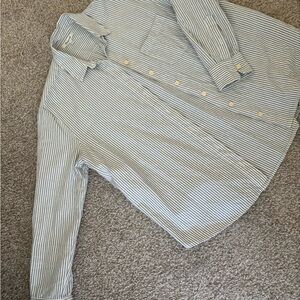 Madewell Blue and White Striped Shirt